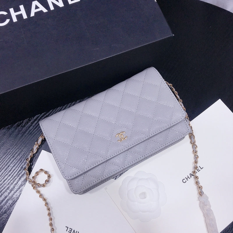 XCP016 Bag leather 19-13-4CM Bag Gold High Quality with box