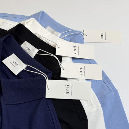 AMC34 Men's short sleeved lapel polo shirt clothing