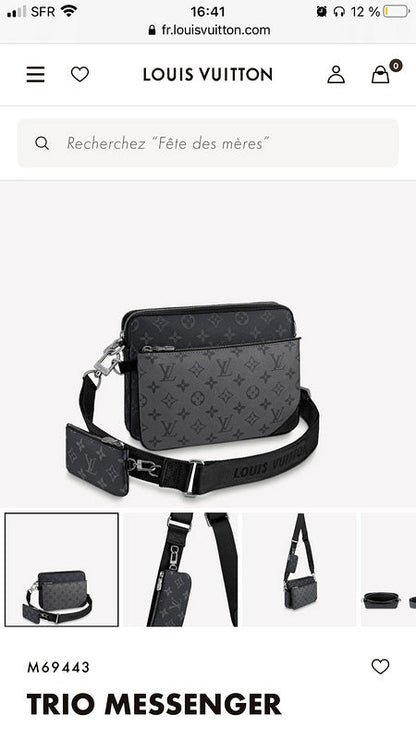 LLP200  Men Bag 25x18.5x7CM Leather High Quality Bags