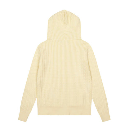 LFC19 New high-quality women's autumn and winter knitted sweater pullover hooded sweater clothing
