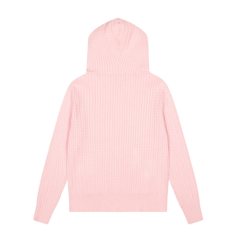 LFC19 New high-quality women's autumn and winter knitted sweater pullover hooded sweater clothing