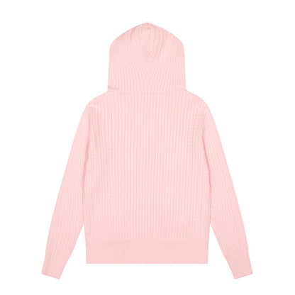 LFC19 New high-quality women's autumn and winter knitted sweater pullover hooded sweater clothing