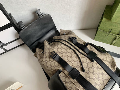 LGP22 Men  Bag 34-42-16CM Leather knapsack bags