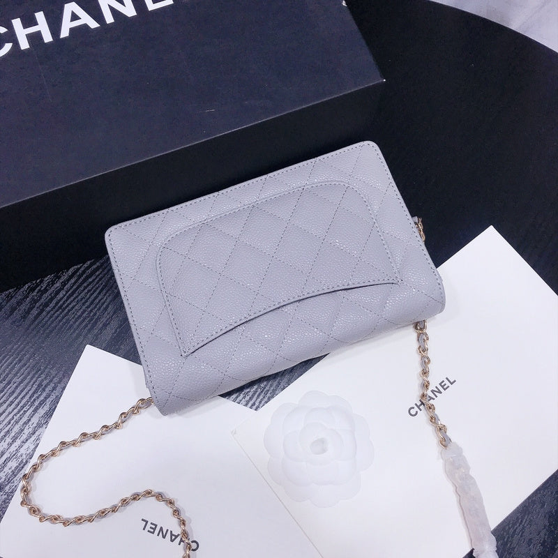 XCP016 Bag leather 19-13-4CM Bag Gold High Quality with box