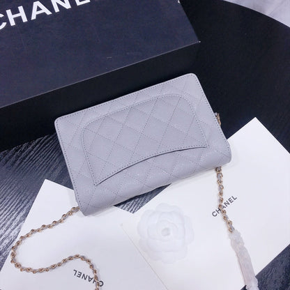 XCP016 Bag leather 19-13-4CM Bag Gold High Quality with box