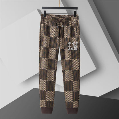 LVC025 New men's spring and autumn thin style outerwear+long pants pure cotton casual suit clothing