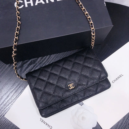 XCP016 Bag leather 19-13-4CM Bag Gold High Quality with box
