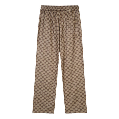 GUC098  New men's and women's spring and autumn thin pants, elastic waistband casual pants clothing