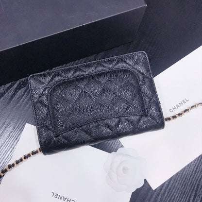 XCP016 Bag leather 19-13-4CM Bag Gold High Quality with box