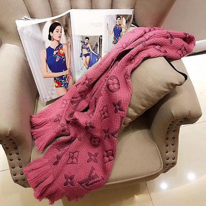 LSC6 Wool blend 35-180CM Scarf Ladies' shawl
