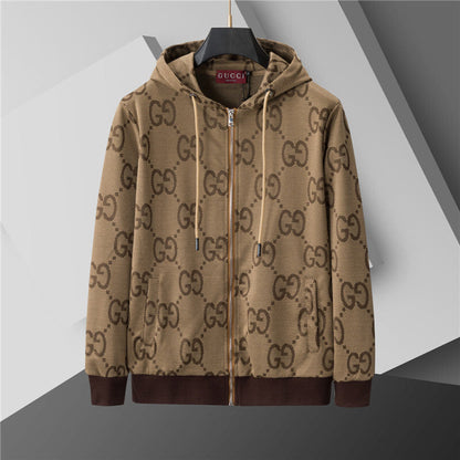 GUC0100  New men's spring and autumn thin style outerwear+long pants pure cotton casual suit clothing