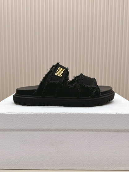 ODS3 Leather Women Slipper Size 35-42 Shoes with box