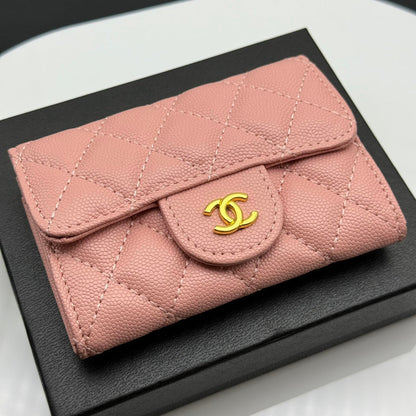 LCP34 Wallet Bag 11-7.5-2CM Leather bags with box