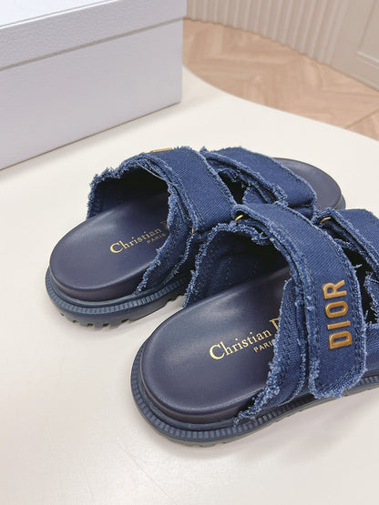ODS3 Leather Women Slipper Size 35-42 Shoes with box