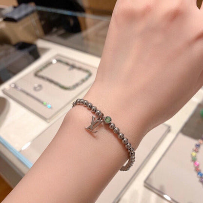 L191    Men and women can wear titanium steel bracelet length 15+5cm jewelry