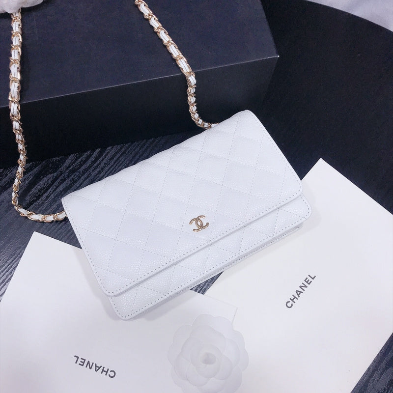 XCP016 Bag leather 19-13-4CM Bag Gold High Quality with box