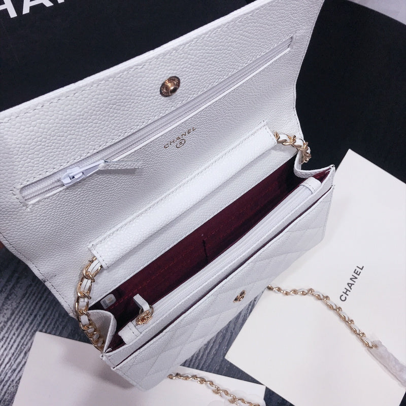 XCP016 Bag leather 19-13-4CM Bag Gold High Quality with box