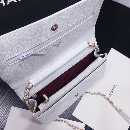 XCP016 Bag leather 19-13-4CM Bag Gold High Quality with box