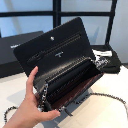 XCP017 Bag leather 19-13-4CM Bag silver logo  High Quality