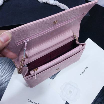 XCP016 Bag leather 19-13-4CM Bag Gold High Quality with box