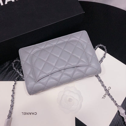 XCP017 Bag leather 19-13-4CM Bag silver logo  High Quality