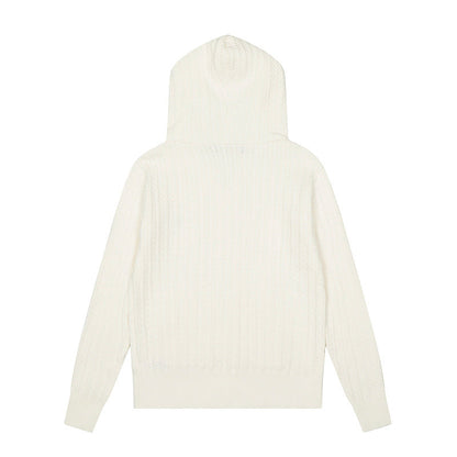 LFC19 New high-quality women's autumn and winter knitted sweater pullover hooded sweater clothing