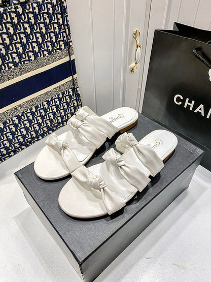 MBCS1 Leather Slippers Size 35-41 Shoes with Box