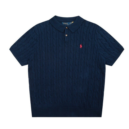 LFC9  New high-quality men's and women's spring and autumn polo shirts, short sleeved sweaters, sweaters, base sweaters, clothing
