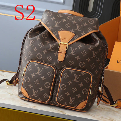 XFLP19 Leather Bag 34-40-17CM backpack Bags