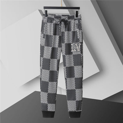 LVC025 New men's spring and autumn thin style outerwear+long pants pure cotton casual suit clothing