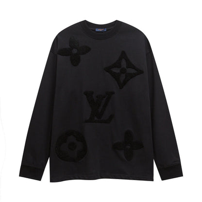 LVC019  New men's and women's spring and autumn pure cotton long sleeved casual clothes