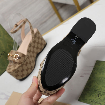 JHGS4 Slipper 8.0CM Heel Size 35-42 Shoes with box