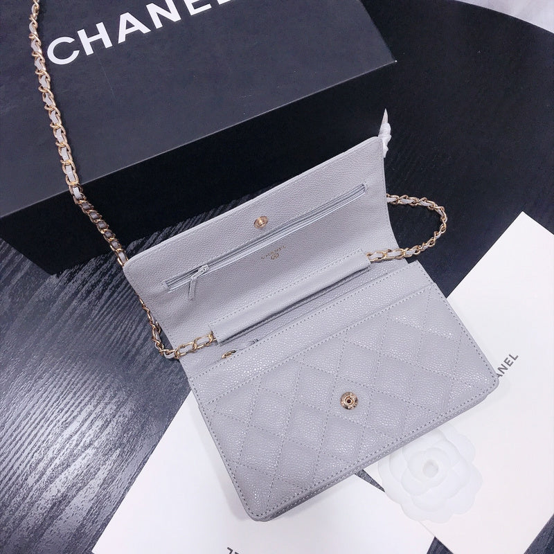 XCP016 Bag leather 19-13-4CM Bag Gold High Quality with box