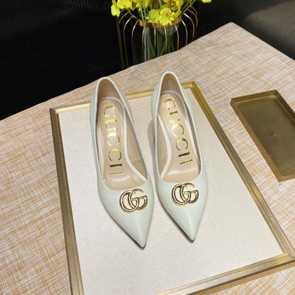 GGS14 Women Leather 7.5CM shoes size 36-40 with box