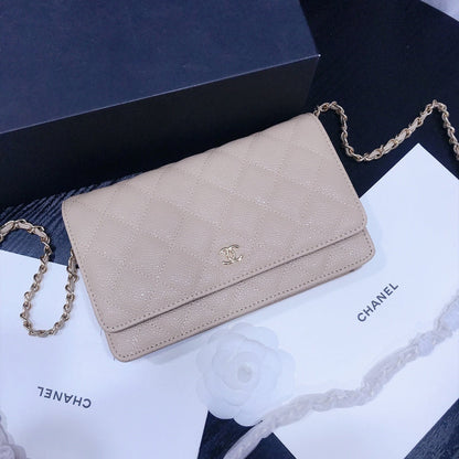 XCP016 Bag leather 19-13-4CM Bag Gold High Quality with box
