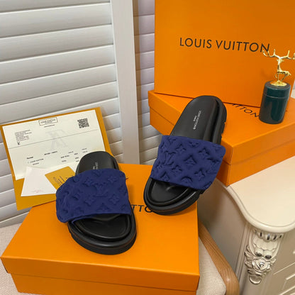 MJLS17 Leather slippers Women shoes 35-42 With box
