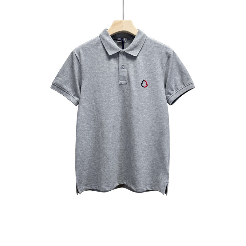 MOC024   Men's short sleeved lapel polo shirt clothing