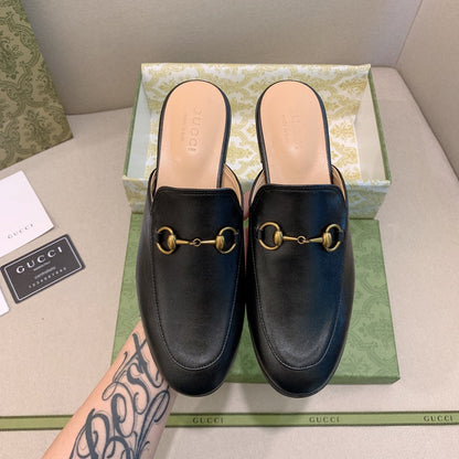 MJGS18 Leather Women slipper shoes 35-43 With box