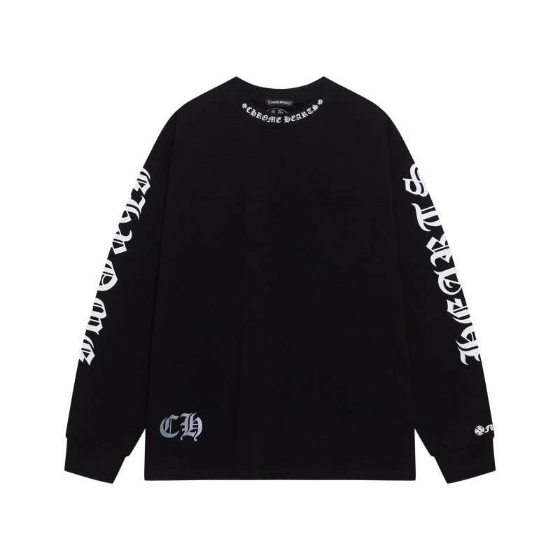KLC22 New men's and women's pure cotton long sleeved casual clothes