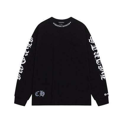 KLC22 New men's and women's pure cotton long sleeved casual clothes