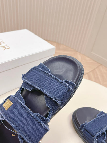 ODS3 Leather Women Slipper Size 35-42 Shoes with box