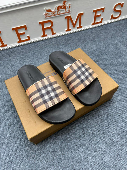 YBS01 Couples slipper Leather Shoes 36-46 with box