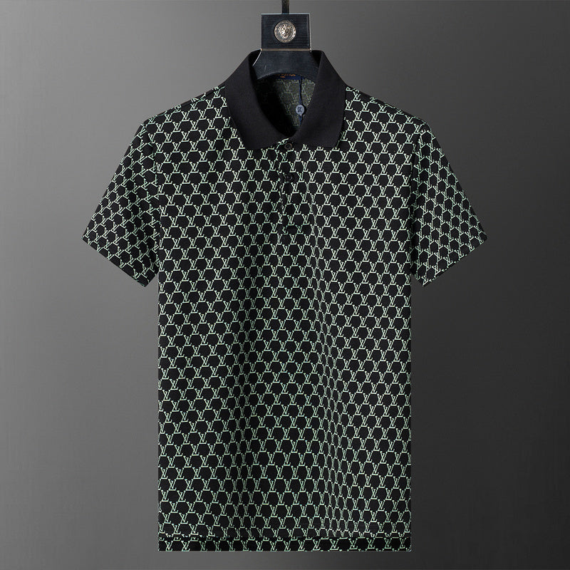 LVC195 New men's short sleeved polo top+shorts clothing