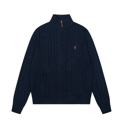 LFC16  New high quality men's and women's spring and autumn collared sweaters, sweater base clothes