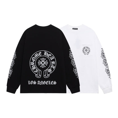 KLC23  New men's and women's pure cotton long sleeved casual clothes