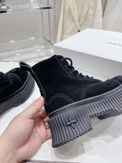 OSS1 Leather Women 6CM Shoes 35-40 with box