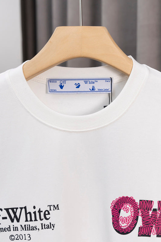 OFFC38   Men's and women's summer short-sleeved T-shirt Loose fit, normal ordering clothes