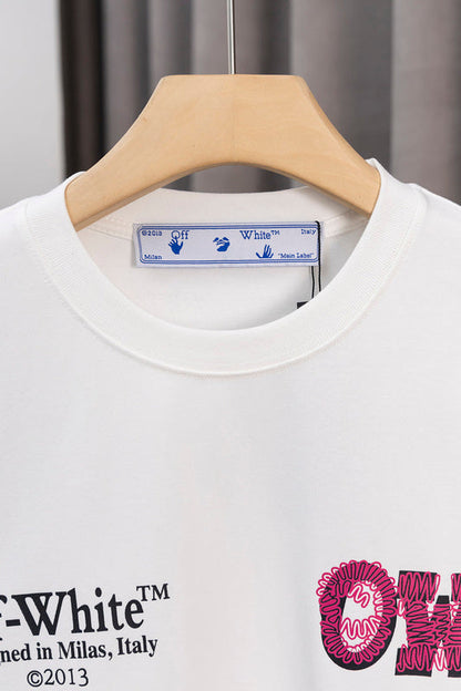 OFFC38   Men's and women's summer short-sleeved T-shirt Loose fit, normal ordering clothes