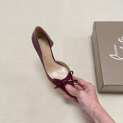 MBCL2 Women Heel 6CM 8CM 10CM Leather shoes 35-41 with box