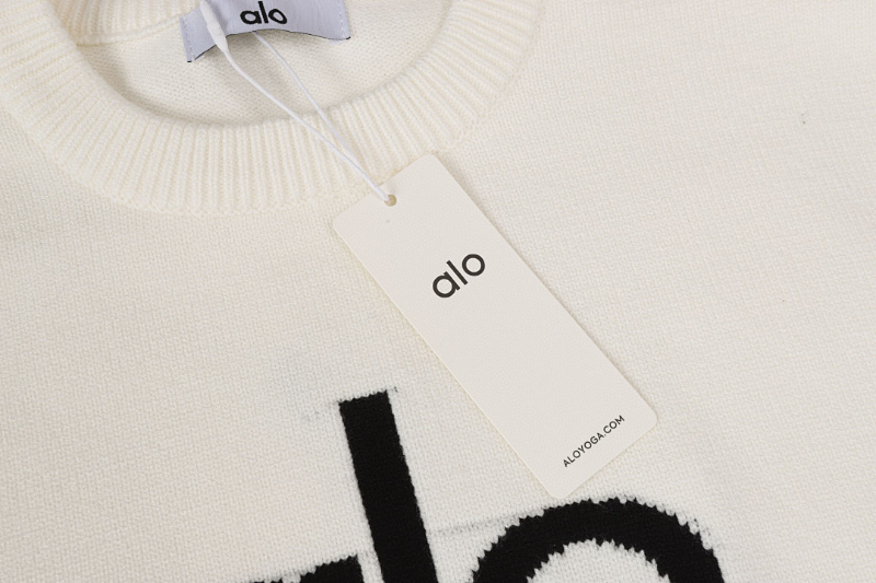 ALOC1 New autumn and winter men's and women's trendy brand new sweater jacquard letter clothing